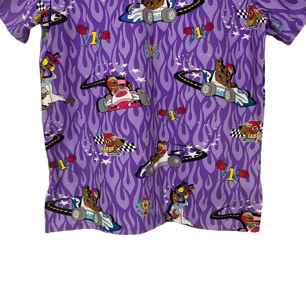 Vintage Scooby Doo Short Sleeve Simply Scrub Top Purple - Picture 7 of 10